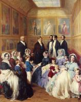 Winterhalter, Franz Xavier - Queen Victoria and Prince Albert with the Family of King Louis Philippe